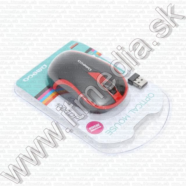 Image of Omega Optical Mouse WIRELESS (OM 415) 1000dpi Black-Red (IT10890)